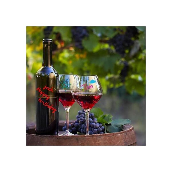 GAINWELL Marcadores de copa de vino paquete de 8_5