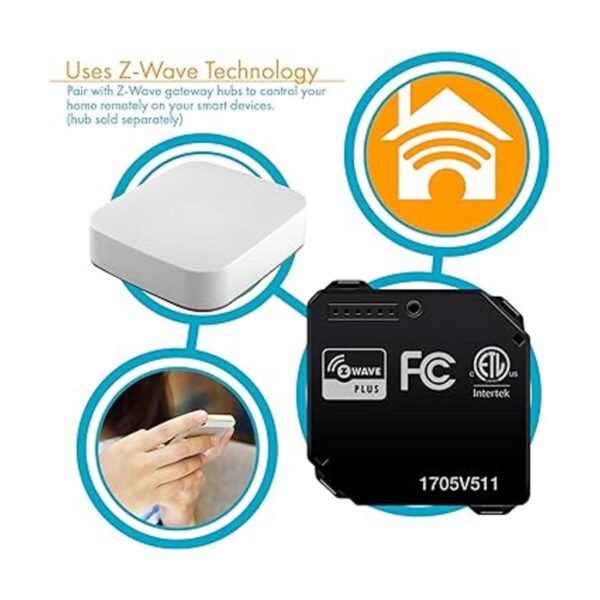 Módulo de interruptor inteligente por relé Enerwave ZWave
