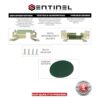 Sentinel Parts Kit de manijas de puerta trasera para_3