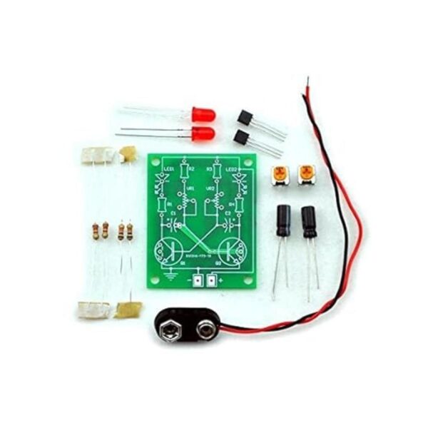 Kit de aprendizaje de circuito multivibrador estable_3
