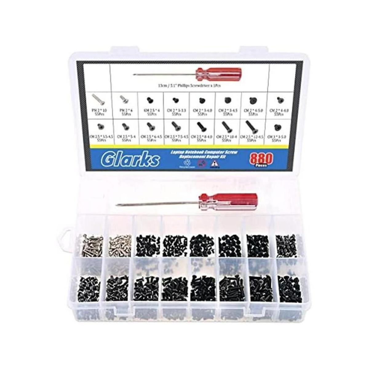 Glarks Kit de reparación de tornillos de repuesto para