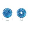 Pandahall 100 piezas de 0.394 in de circón azul Shamballa