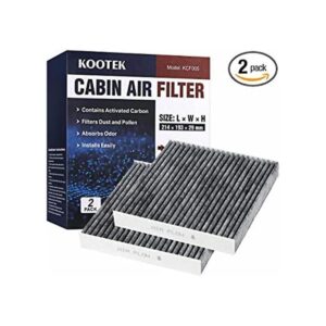 Kootek Filtro de Aire de reemplazo para cabina de auto de_1