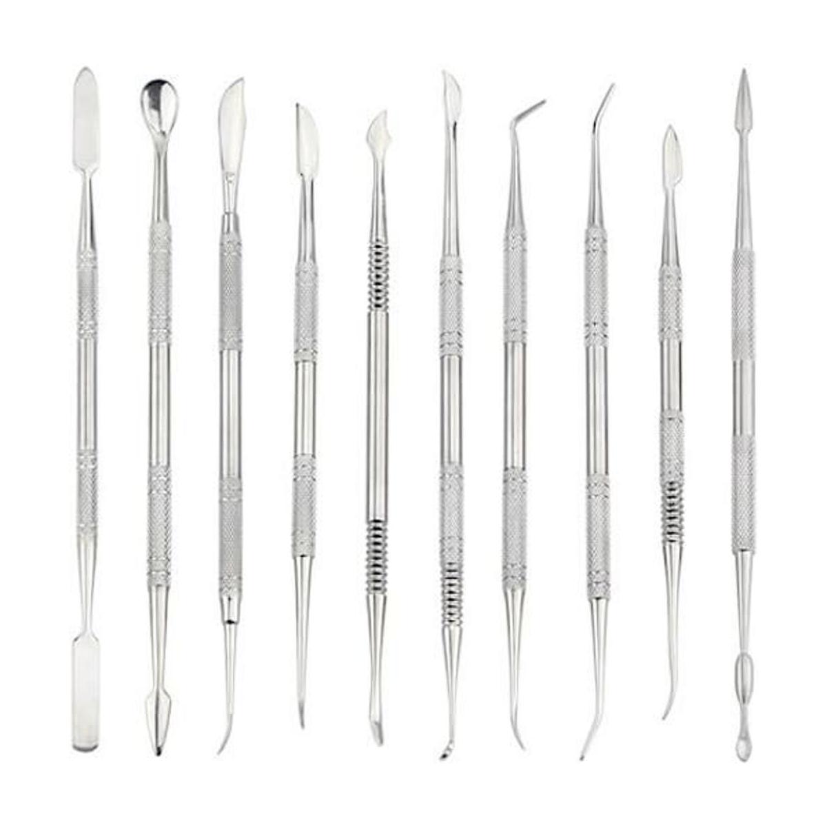 Herramientas para esculpir arcilla. Acero inoxidable 10