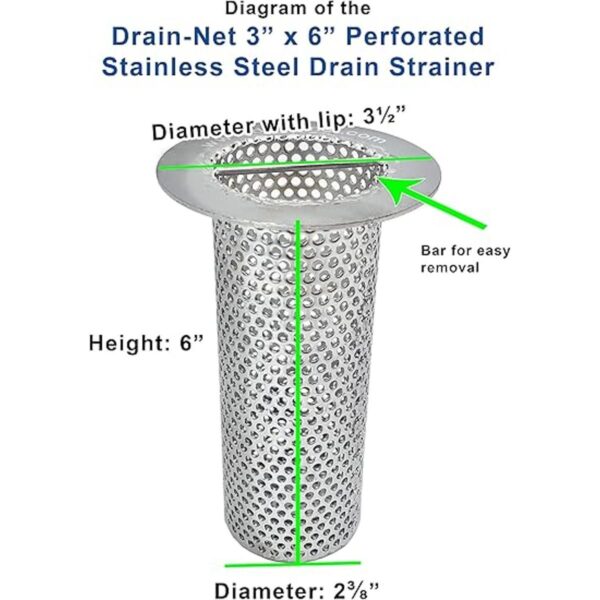 Colador comercial de drenaje de piso de 3 pulgadas 6_2