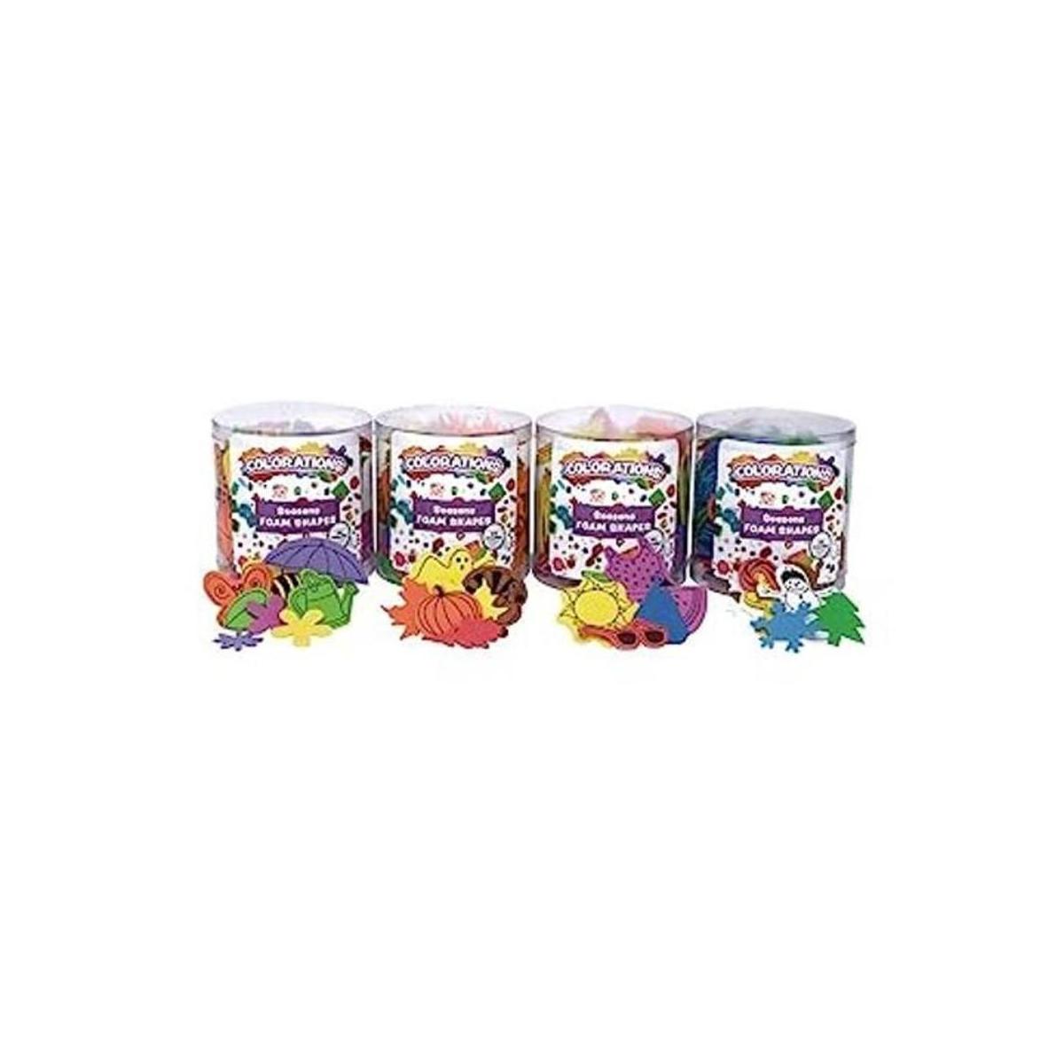 Colorations Seasons Foam Shapes Juego de 4 cubos de