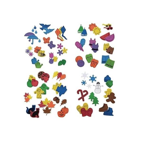 Colorations Seasons Foam Shapes Juego de 4 cubos de