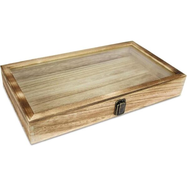 MOOCA vitrina de madera para joyas con tapa superior de_1