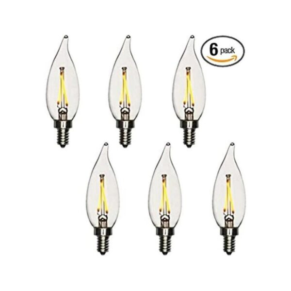 Modvera Lighting Bombilla de candelabro LED igual de 25