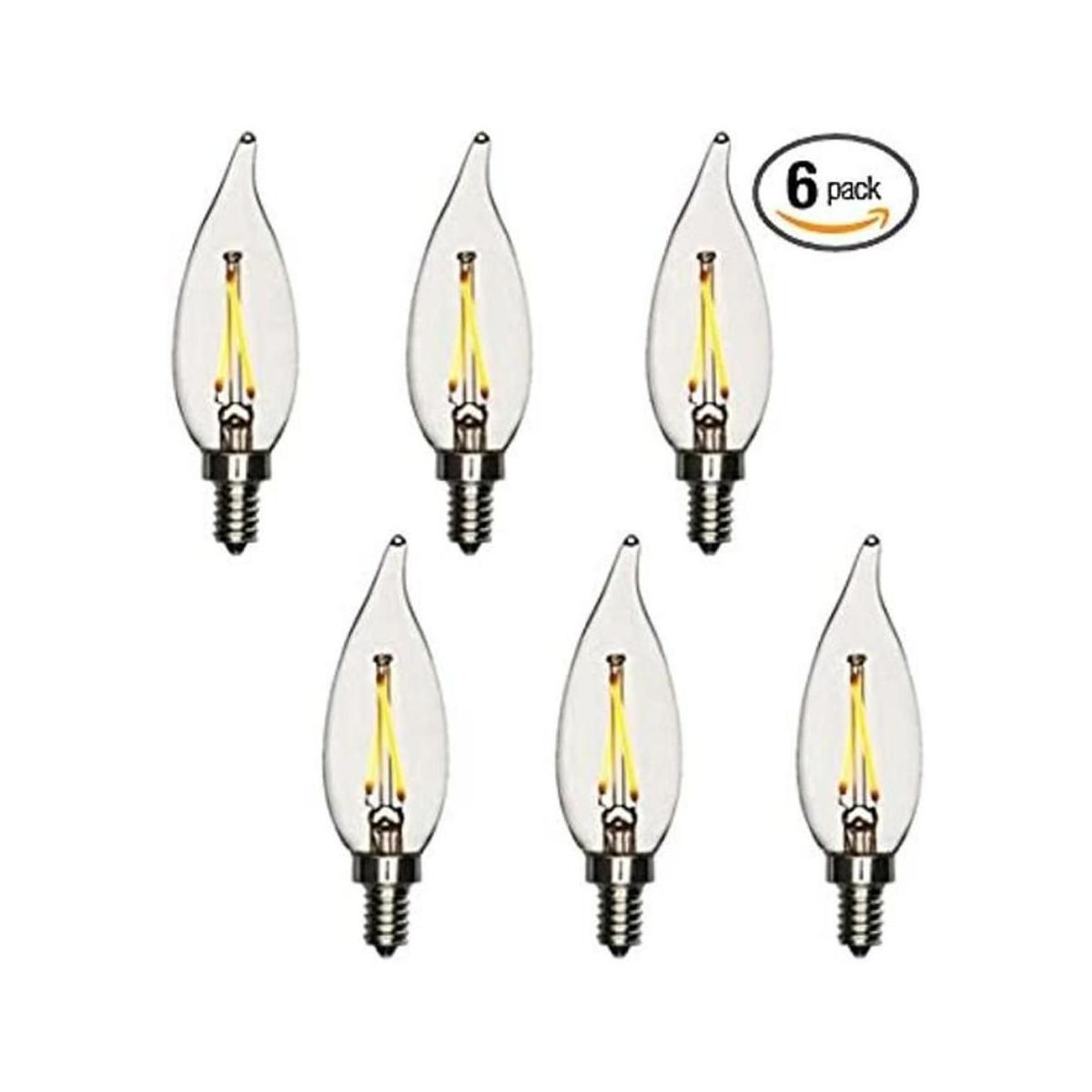 Modvera Lighting Bombilla de candelabro LED igual de 25