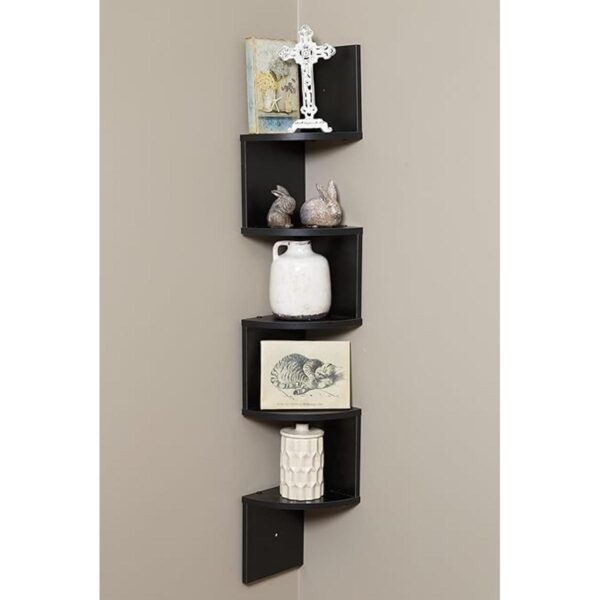 OneSpace Estantería de pared con 5 niveles color negro_2