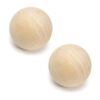 CYS EXCEL Bola de madera decorativa de 5.0 in paquete de_1