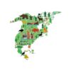 HomeEvolution pegatina autoadhesiva grande educativa con