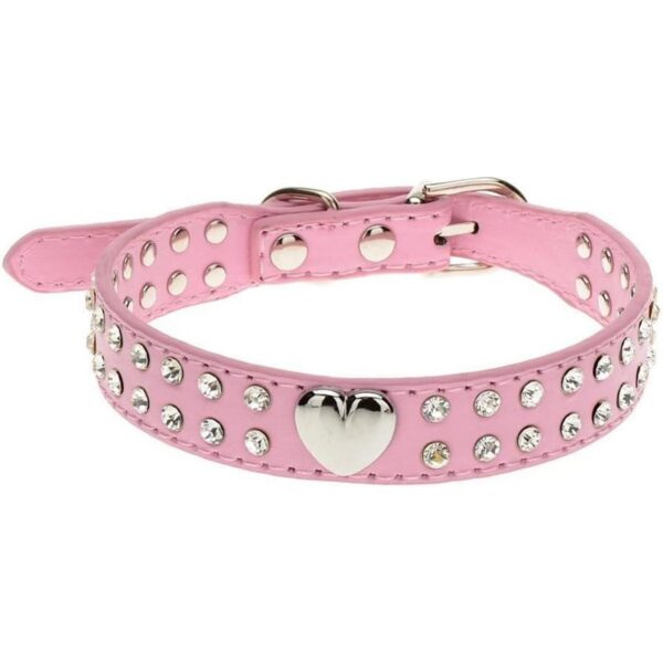 Ewanda store Lindo collar de piel con diamantes de