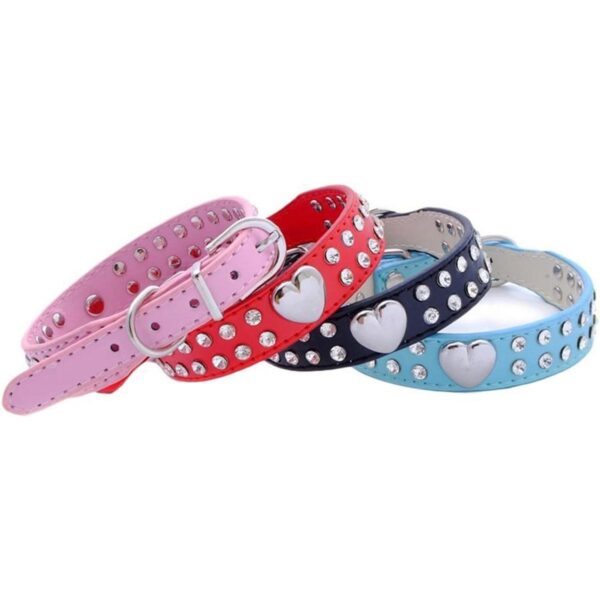 Ewanda store Lindo collar de piel con diamantes de