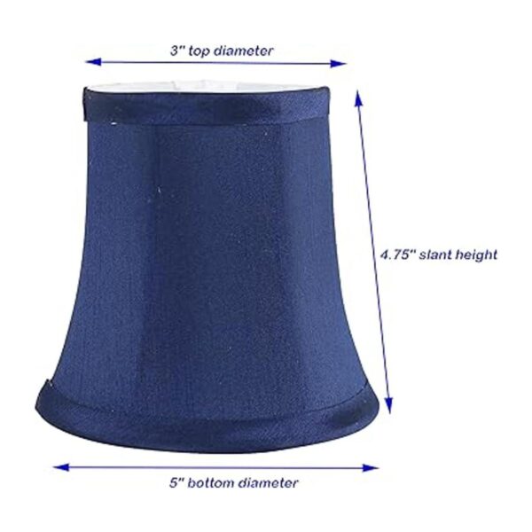 Meriville Juego de 5 pantallas de lámpara de seda
