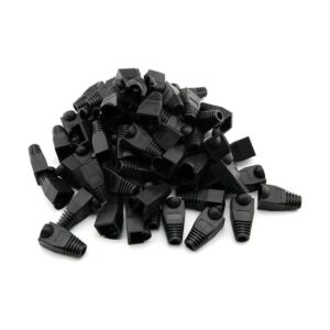 Bluesky 100 Pcs Negro suave de plástico CAT5e CAT6_1