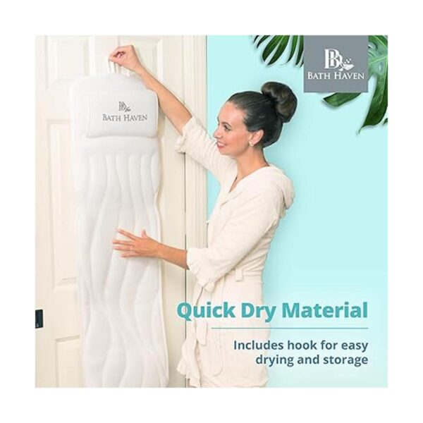 QuiltedAir BathBed Deluxe Almohada de baño y cojín de_5