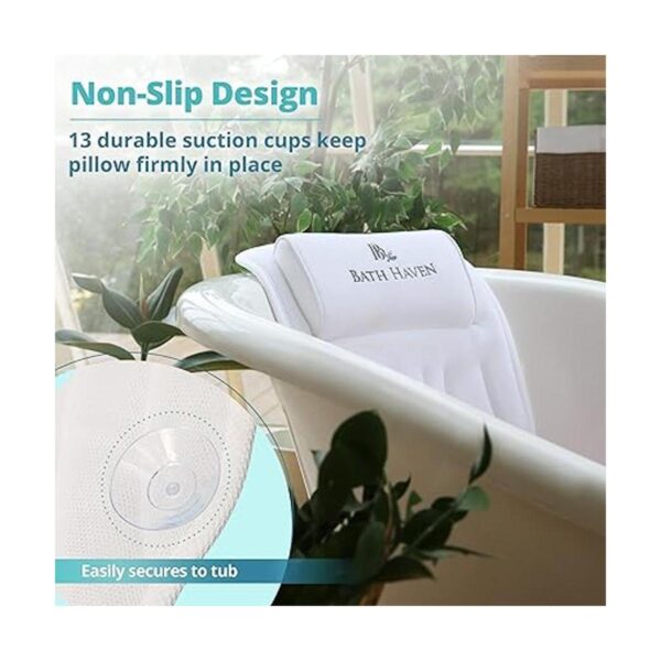 QuiltedAir BathBed Deluxe Almohada de baño y cojín de_2