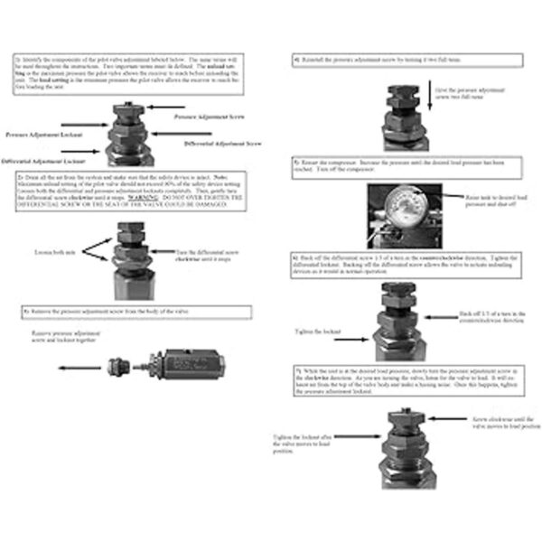 Compresor de aire válvula de retención Pilot unloader_3