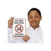 SmartSign S20417AL10 No Dog Walking Private Property_3