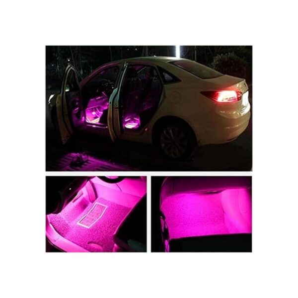 Luces LED de interior de carro 4 tiras de 36 LED 12 V CC_3