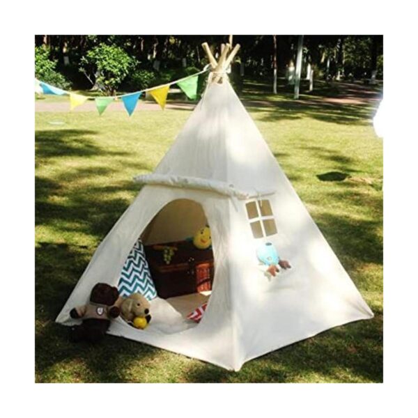 Casa de juego para niños Lavievert tipi indio de lona con_1