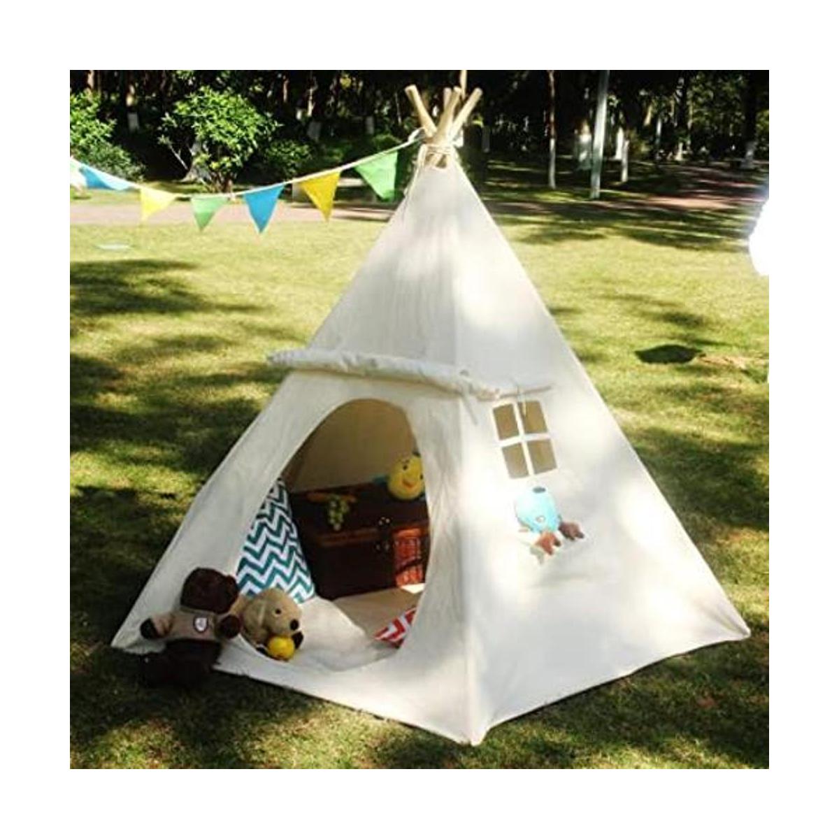 Casa de juego para niños Lavievert tipi indio de lona con