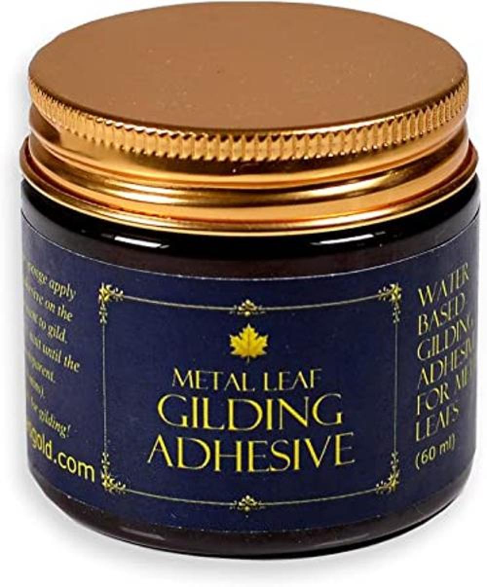 Barnabas Blattgold Adhesivo dorado de 2.0 fl oz Tamaño