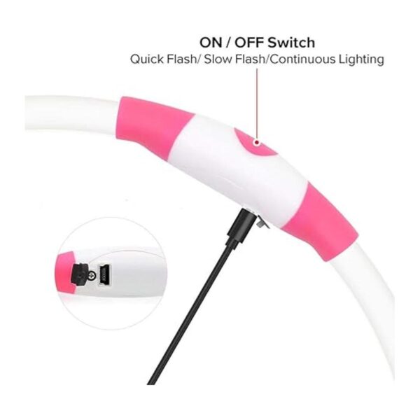 BSEEN Collar de perro LED recargable por USB collar de