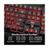 Rii RK100 teclado con retroiluminación LED de 3 colores