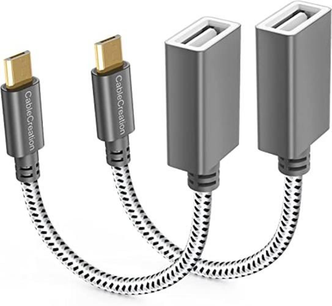 CableCreation Paquete de 2 Cable micro USB 2.0 OTG