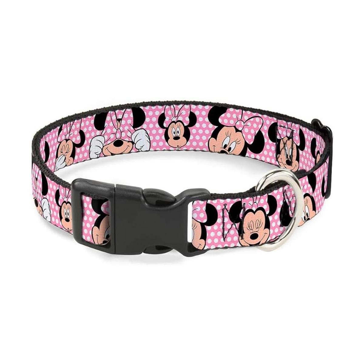 Collar de perro con hebilla y clip de plástico Minnie