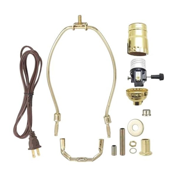 B P lámpara bañado en latón acabado lámpara de mesa Kit_2