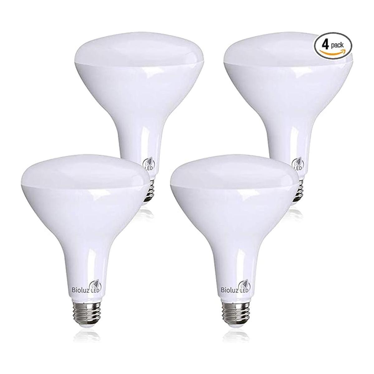 Bioluz Paquete de 4 bombillas LED BR40 más brillantes de