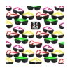 Paquete de 36 lentes de sol de neón con estilo de los 80_1
