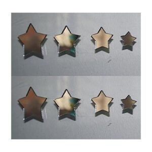 Etiqueta engomada del espejo de las estrellas pequeñasDIY_1