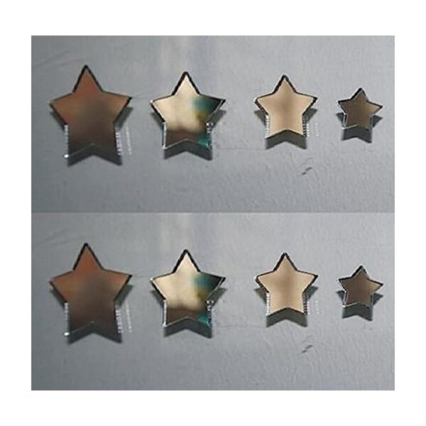 Etiqueta engomada del espejo de las estrellas pequeñasDIY_1