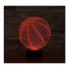 FUGEST Lámpara de ilusión 3D Sport Basketball Moderna LED