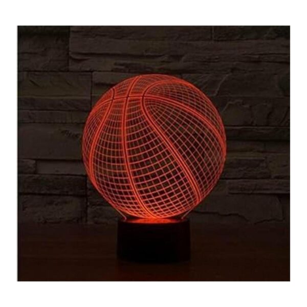 FUGEST Lámpara de ilusión 3D Sport Basketball Moderna LED