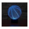 FUGEST Lámpara de ilusión 3D Sport Basketball Moderna LED