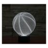 FUGEST Lámpara de ilusión 3D Sport Basketball Moderna LED