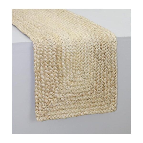 COTTON CRAFT Camino de mesa trenzado de yute cosecha_1