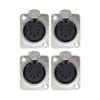 CESS 5 pines XLR hembra conector Panelchasis montaje_1