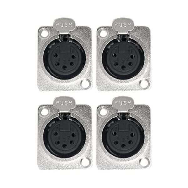 CESS 5 pines XLR hembra conector Panelchasis montaje_1