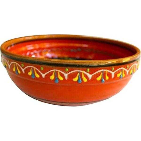 Terracota Naranja Deep Dish pintada de España_2