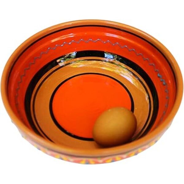 Terracota Naranja Deep Dish pintada de España_3