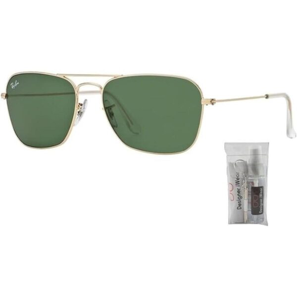Ray Ban RB3136 CARAVAN 001 58M AristaCrystal Green Gafas_2