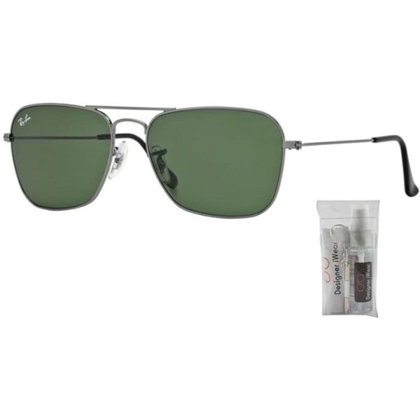 Ray Ban RB3136 CARAVAN 004 58M GunmetalCrystal Green_2