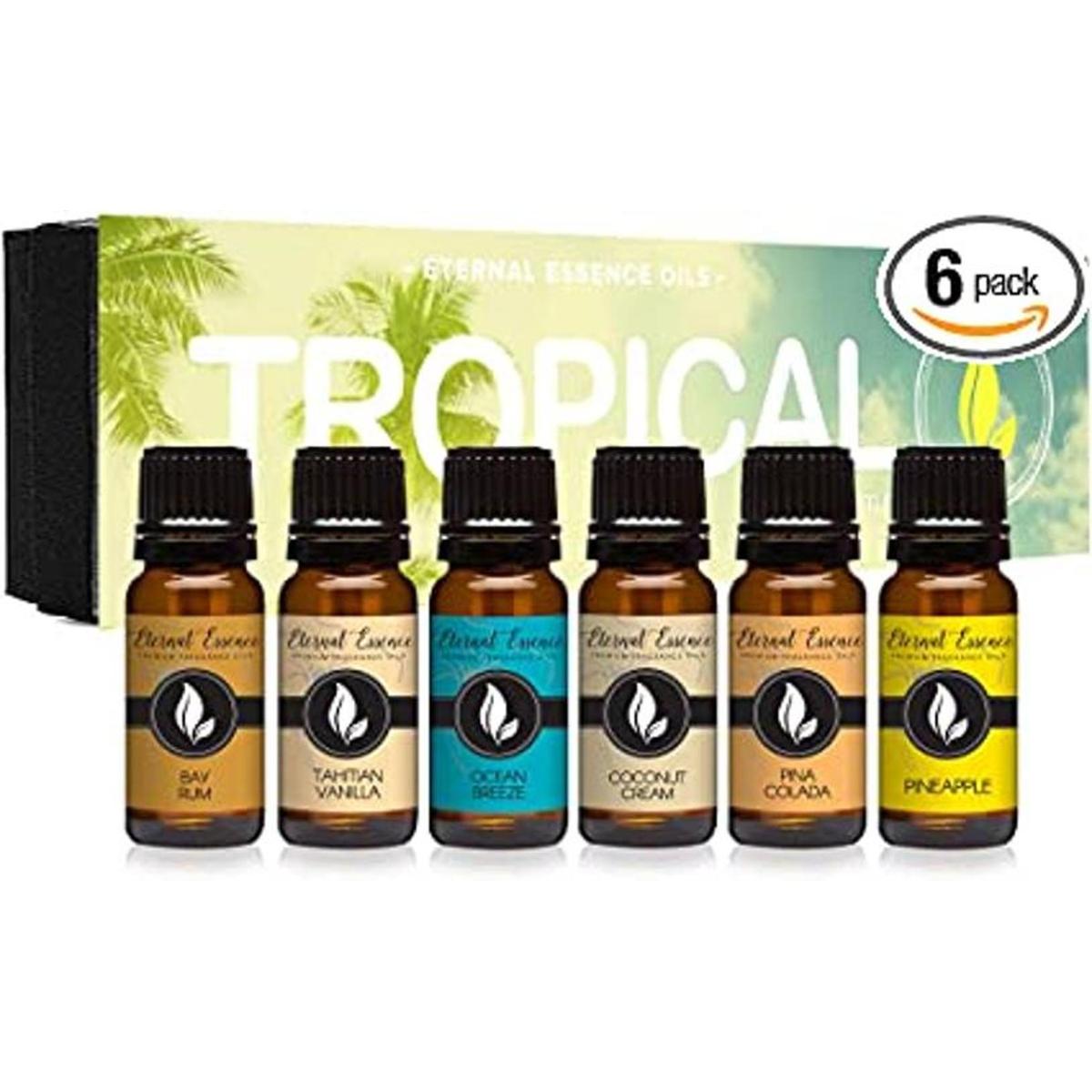 Set de regalo de 6 premium Grade Aceites con fragancia